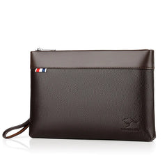 Men's Casual Business Large Capacity Clutch Leather Bag