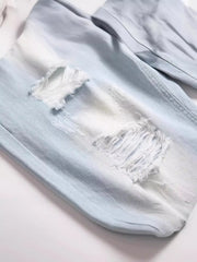 Men Blue Denim Shorts Italian Style Male Shorts Jeans