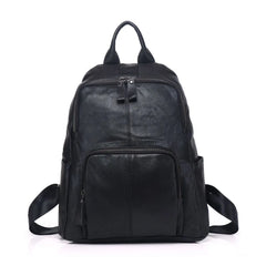 Casual Daily Genuine Leather Backpack Woman Unique