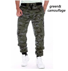 Men Trousers Casual Jogger Camouflage Ankle Casual Pants