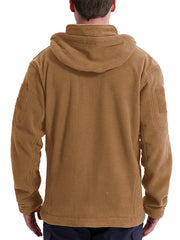 Men's Tactical Fleece Jacket Winter Warm  Hoodies Coats