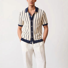 Summer Men's Luxury Knitted Polo Shirts Casual Shirts