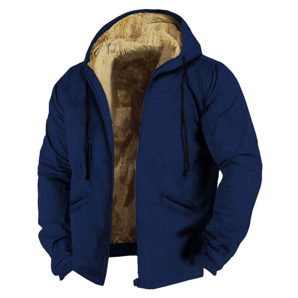 Men'S Winter Jacket Warm Thickened Fleece Jacket