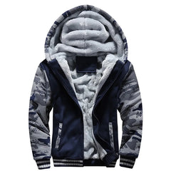 New Men's Hoodies Jacket Winter Thick Warm Sweatshirts