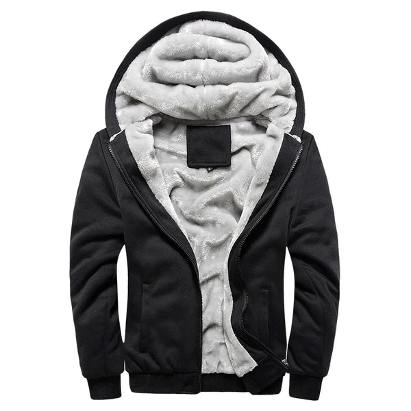 New Men's Hoodies Jacket Winter Thick Warm Sweatshirts