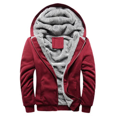 New Men's Hoodies Jacket Winter Thick Warm Sweatshirts