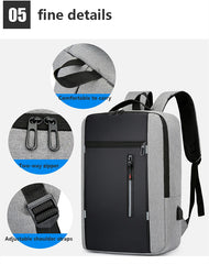 Waterproof Business Backpack Men USB School Backpacks