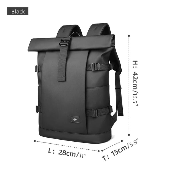 Heroic Knight Roll Top Backpack Waterproof Men