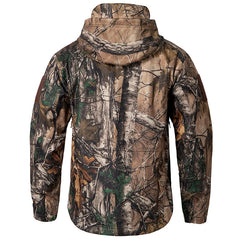 Men's Quiet Softshell Camouflage Hunting Jacket Hooded Coat