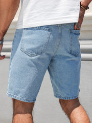 Hole washed Water Buffalo Denim Short Pants Trendy Shorts