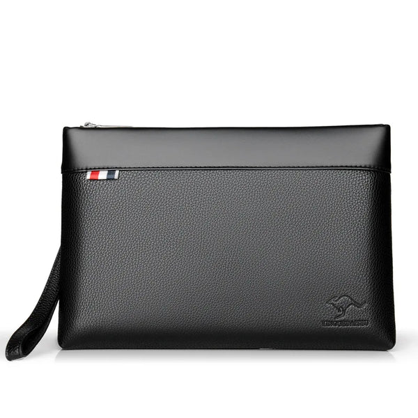 Men's Casual Business Large Capacity Clutch Leather Bag
