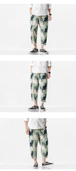 Mens Joggers Hip Hop Cat Print Pants Streetwear