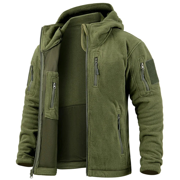 Men's Tactical Fleece Jacket Winter Warm  Hoodies Coats