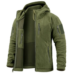 Men's Tactical Fleece Jacket Winter Warm  Hoodies Coats