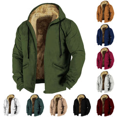 Men'S Winter Jacket Warm Thickened Fleece Jacket