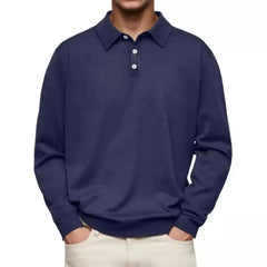 Men's Long Sleeve Polo Shirts  Casual Polos Men Tops