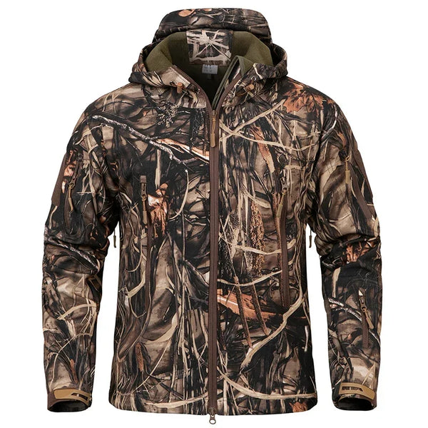 Men's Silent Camouflage Hunting Jacket Soft Outdoor Jackets
