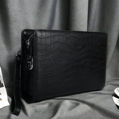 Business Men's bag Real Cowhied Leather Crocodile Bag