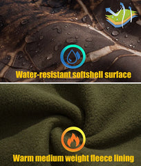 Men's Quiet Softshell Camouflage Hunting Jacket Hooded Coat