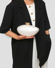 Evening Bag for Women Trendy Acrylic Clutch Purse with Chain