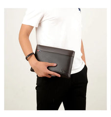 Men's Casual Business Large Capacity Clutch Leather Bag