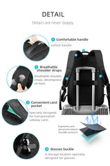 Heroic Knight Backpack Men's Expandable Laptop Backpack