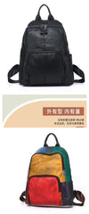 Casual Daily Genuine Leather Backpack Woman Unique