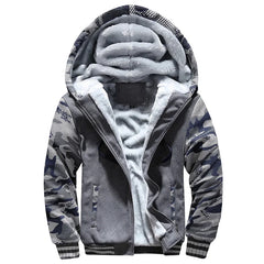 New Men's Hoodies Jacket Winter Thick Warm Sweatshirts