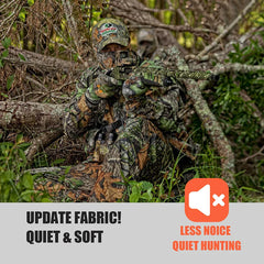 Men's Quiet Softshell Camouflage Hunting Jacket Hooded Coat