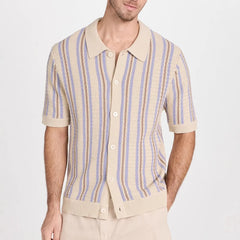Summer Men's Luxury Knitted Polo Shirts Casual Shirts