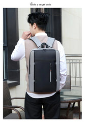 Waterproof Business Backpack Men USB School Backpacks