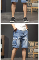 Men's Denim Shorts Cargo Multi pocket Baggy