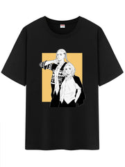 Unisex Anime Pattern T-Shirt,Graphic Short Shirt