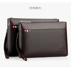 Men's Casual Business Large Capacity Clutch Leather Bag