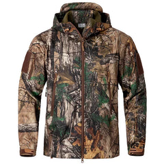 Men's Silent Camouflage Hunting Jacket Soft Outdoor Jackets