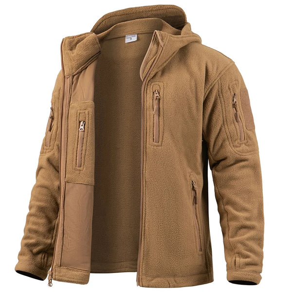 Men's Tactical Fleece Jacket Winter Warm  Hoodies Coats