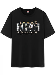 Unisex Anime Pattern T-Shirt,Graphic Short Shirt