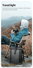 Heroic Knight Roll Top Backpack Waterproof Men