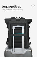 Heroic Knight Roll Top Backpack Waterproof Men