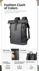 Heroic Knight Roll Top Backpack Waterproof Men