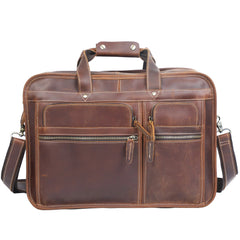 Vintage Men's Vintage Genuine Leather Briefcase Laptop Bag