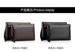 Men's Casual Business Large Capacity Clutch Leather Bag
