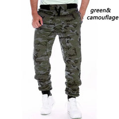 Men Trousers Casual Jogger Camouflage Ankle Casual Pants