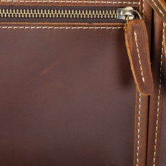 Vintage Men's Vintage Genuine Leather Briefcase Laptop Bag