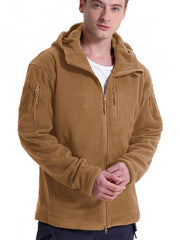 Men's Tactical Fleece Jacket Winter Warm  Hoodies Coats