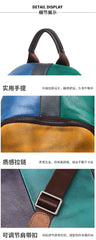 Casual Daily Genuine Leather Backpack Woman Unique